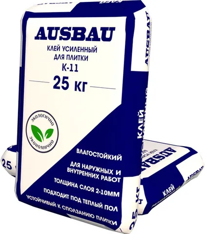 Клей для плитки AUSBAU К-11 усиленный 25 кг