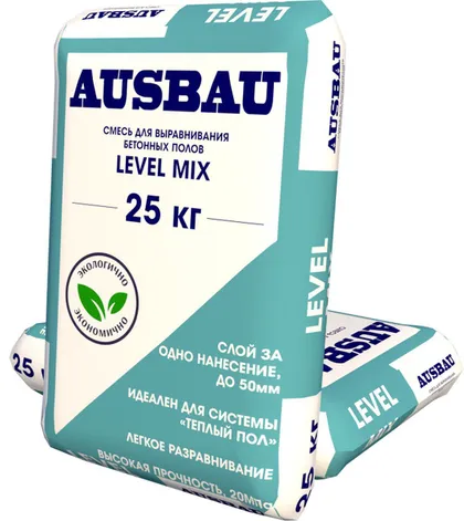 Наливной пол AUSBAU FINISH LEVEL MIX 20 кг