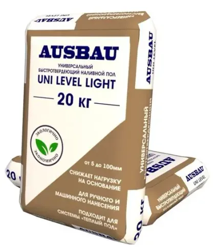 Наливной пол AUSBAU UNI LEVEL LIGHT 20 кг